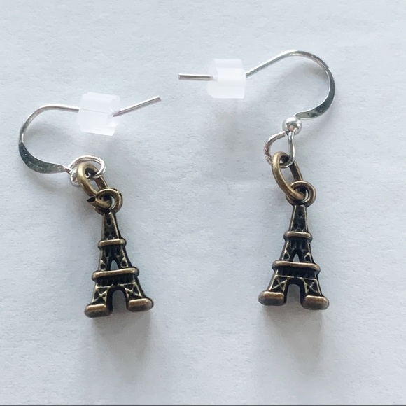Mini Eiffel Tower Earrings - Picture 1 of 7